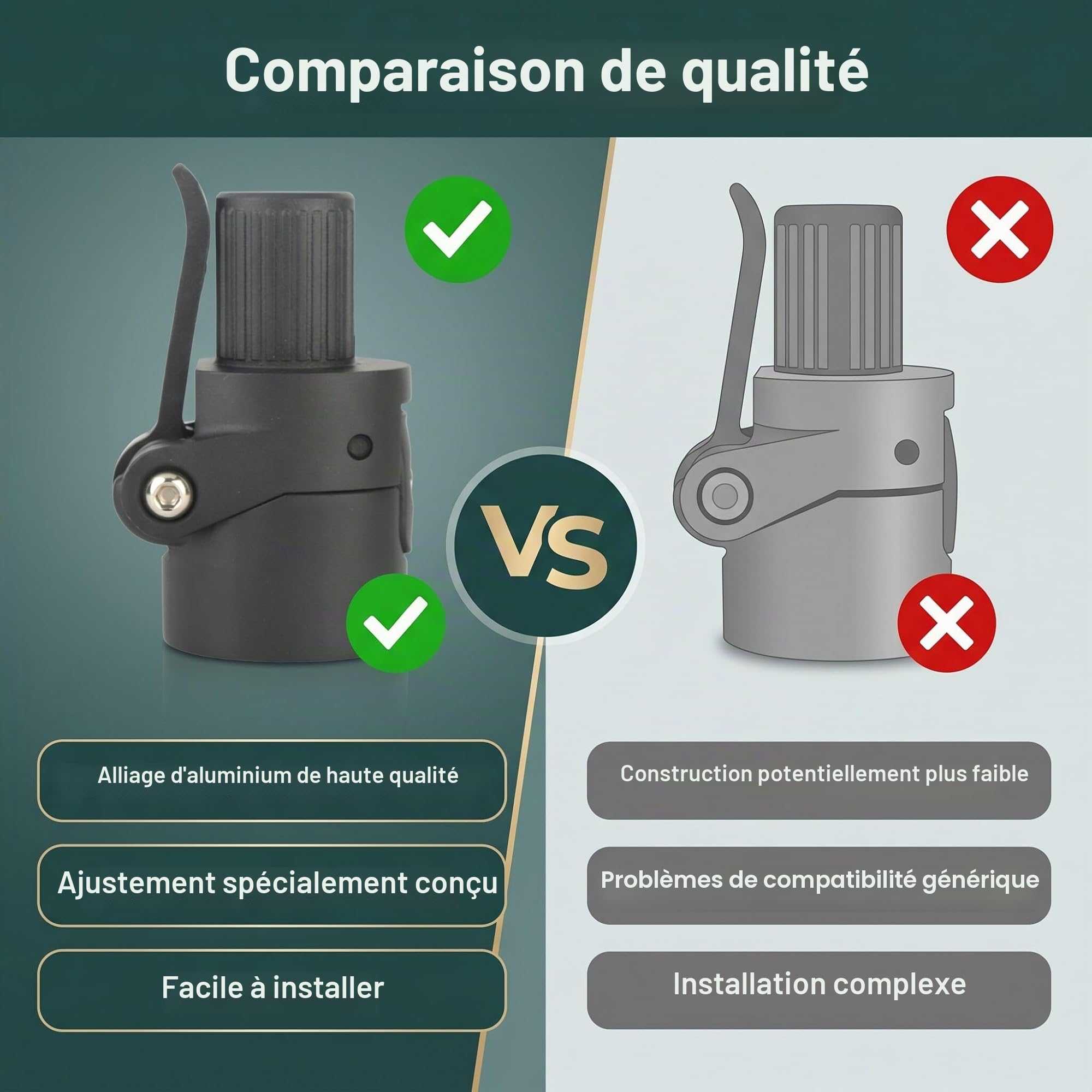 Base Pliable pour Scooter Électrique Compatible avec Mijia M365, Support de Poteau Pliable