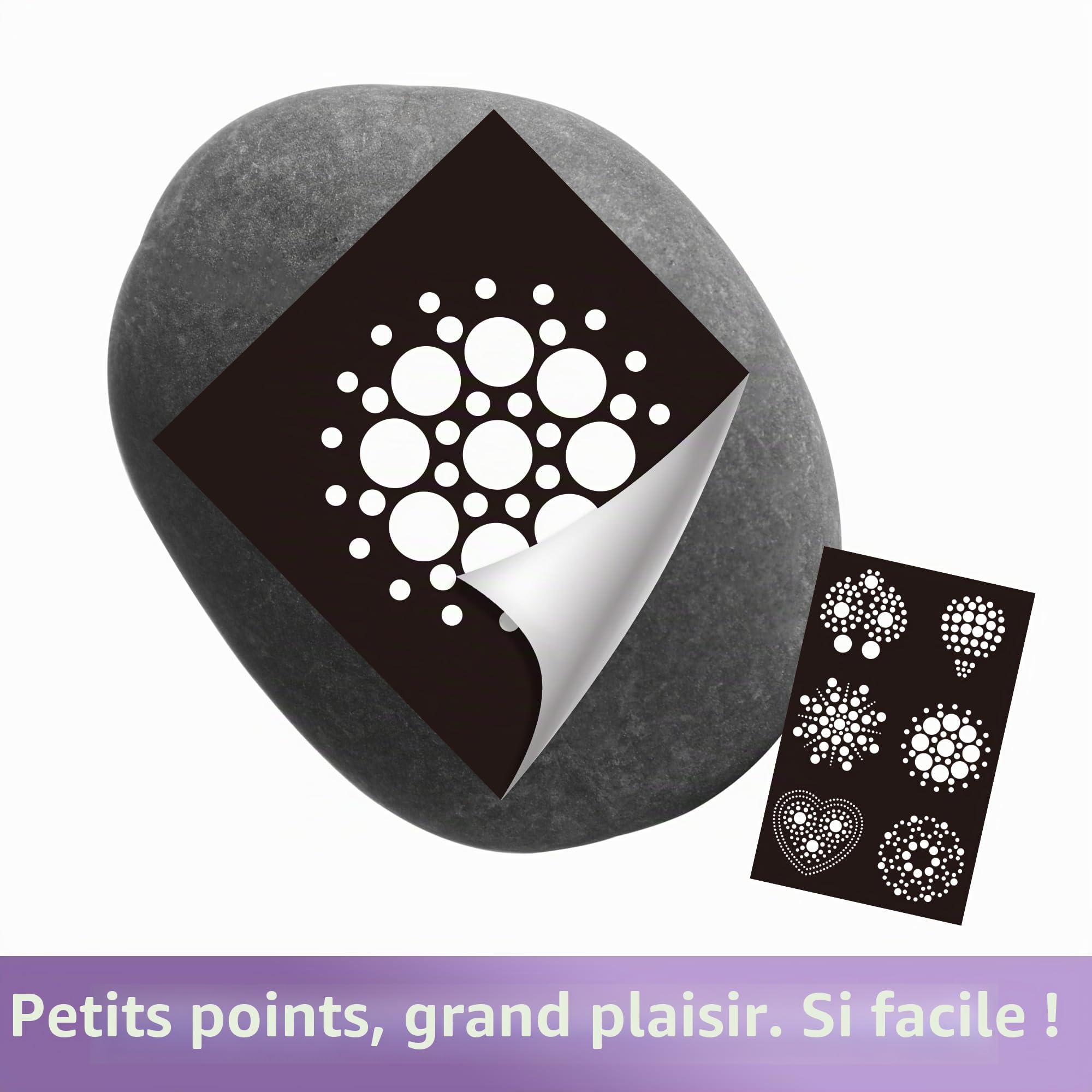 Piano Potato 10 Pièces Set de Pierres Mandala à Peindre pour Enfants, Kit de Bricolage pour Enfants à Partir de 6 Ans, Cadeau d'Anniversaire pour Filles & Garçons de 6-12 Ans