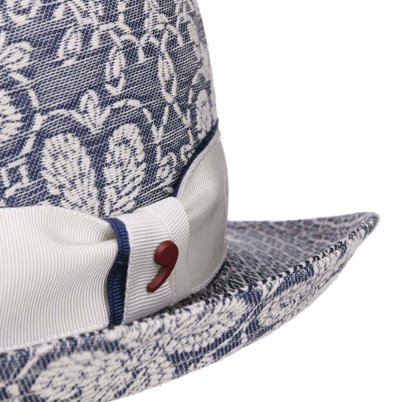 Bombín Spencey FlowerD’Este Mujer/Hombre - Made in Italy Sombrero de algodón Bowler con Forro, Banda Grosgrain Primavera/Verano