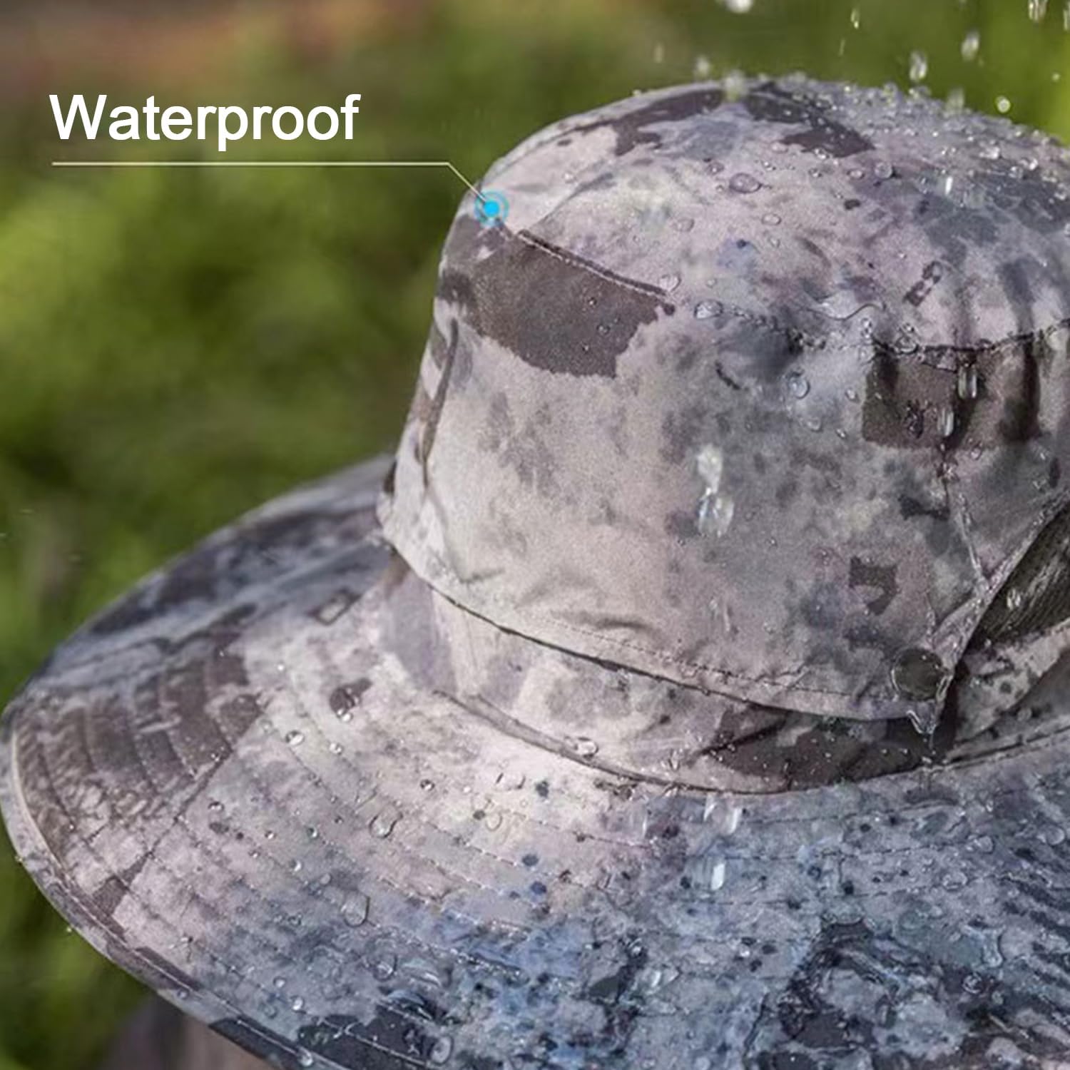 Wide Brim Solar Fan Outdoor Fishing Hat-Solar & USB, Men Sun Hat with 2 Solar Fan Fishing Hats, Solar Fan Hat UPF 50+