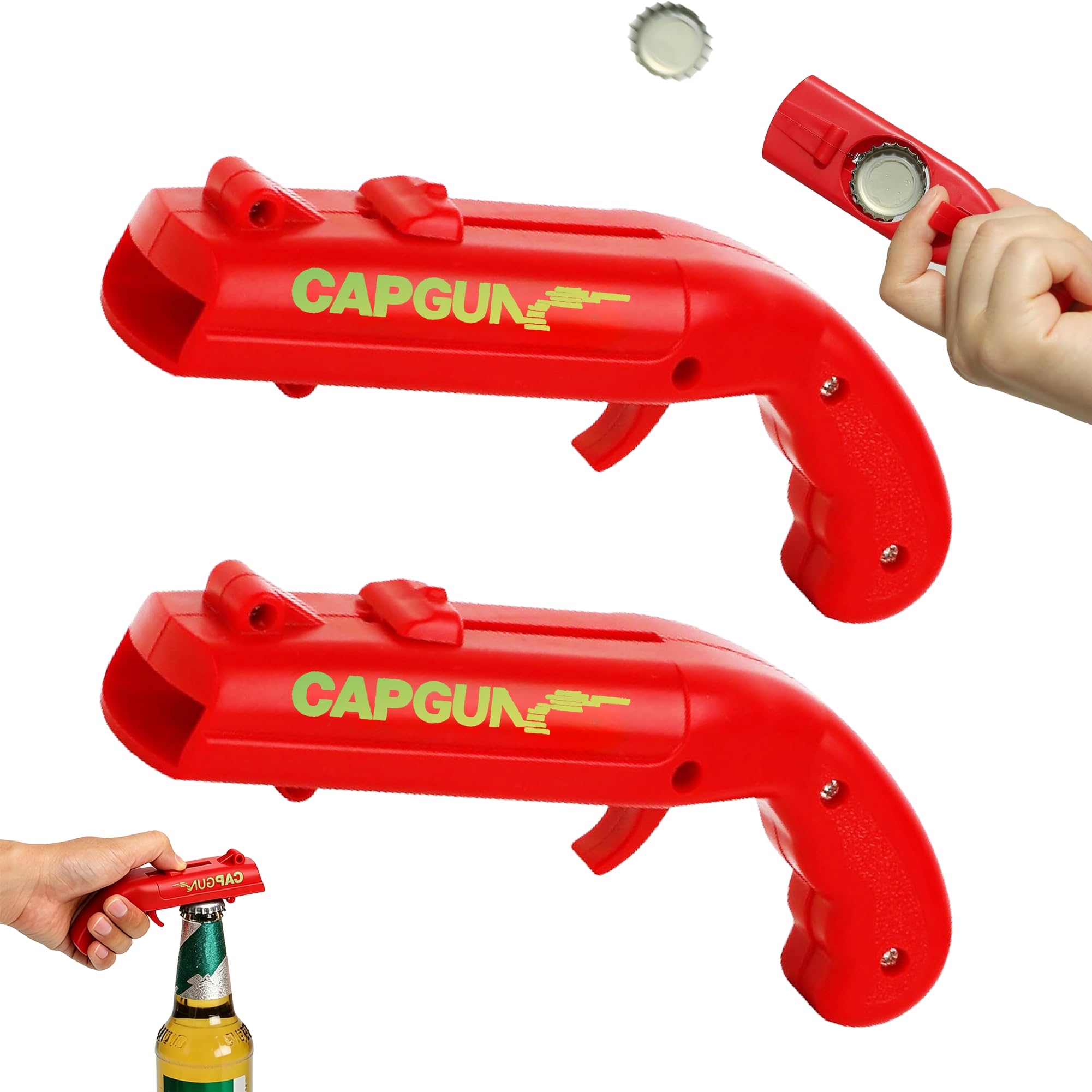 Cap Gun Bottle Opener - Launch Bottle Caps! -12
