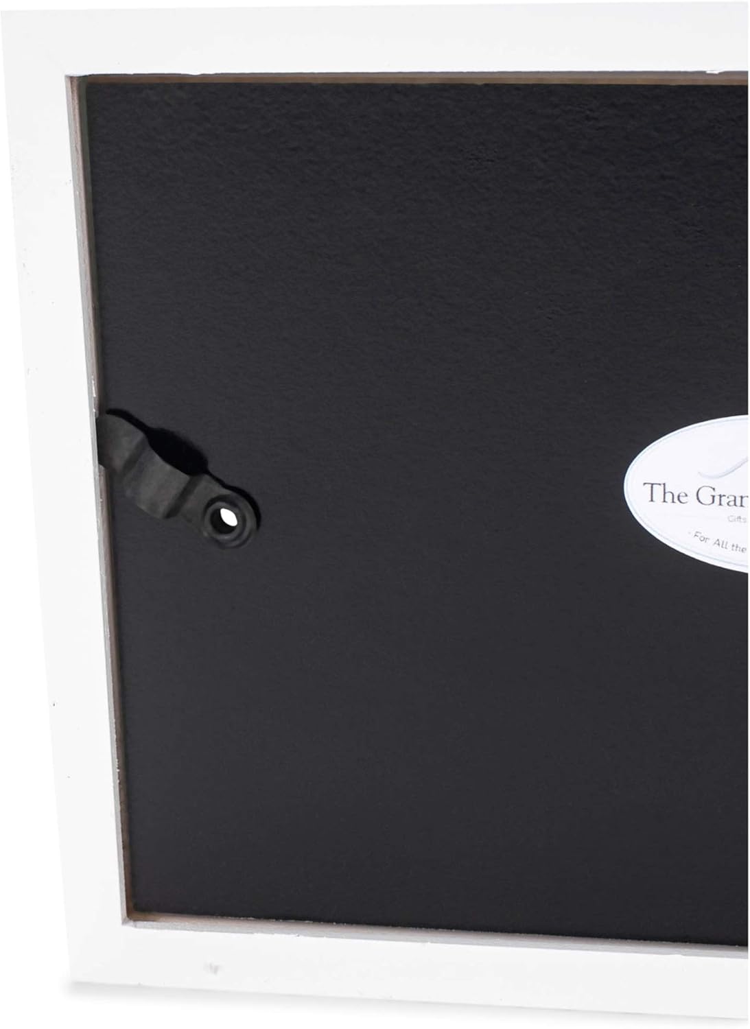 The Grandparent Gift Co. First Great - Grandchild Picture Frame- White Double Hinged Tabletop Photo Frame Holds 4"x6" Pictures or Ultrasounds- Includes Beautiful Sentiment/Poem