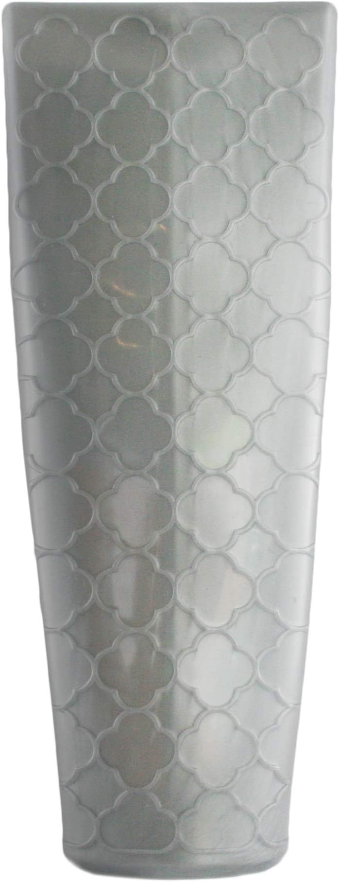 TubeCoverz- Toothpaste and Sunscreen Lotion Squeezer Tube Cover and Dispenser, Bathroom Accessory Set (Silver Quatrafoil)