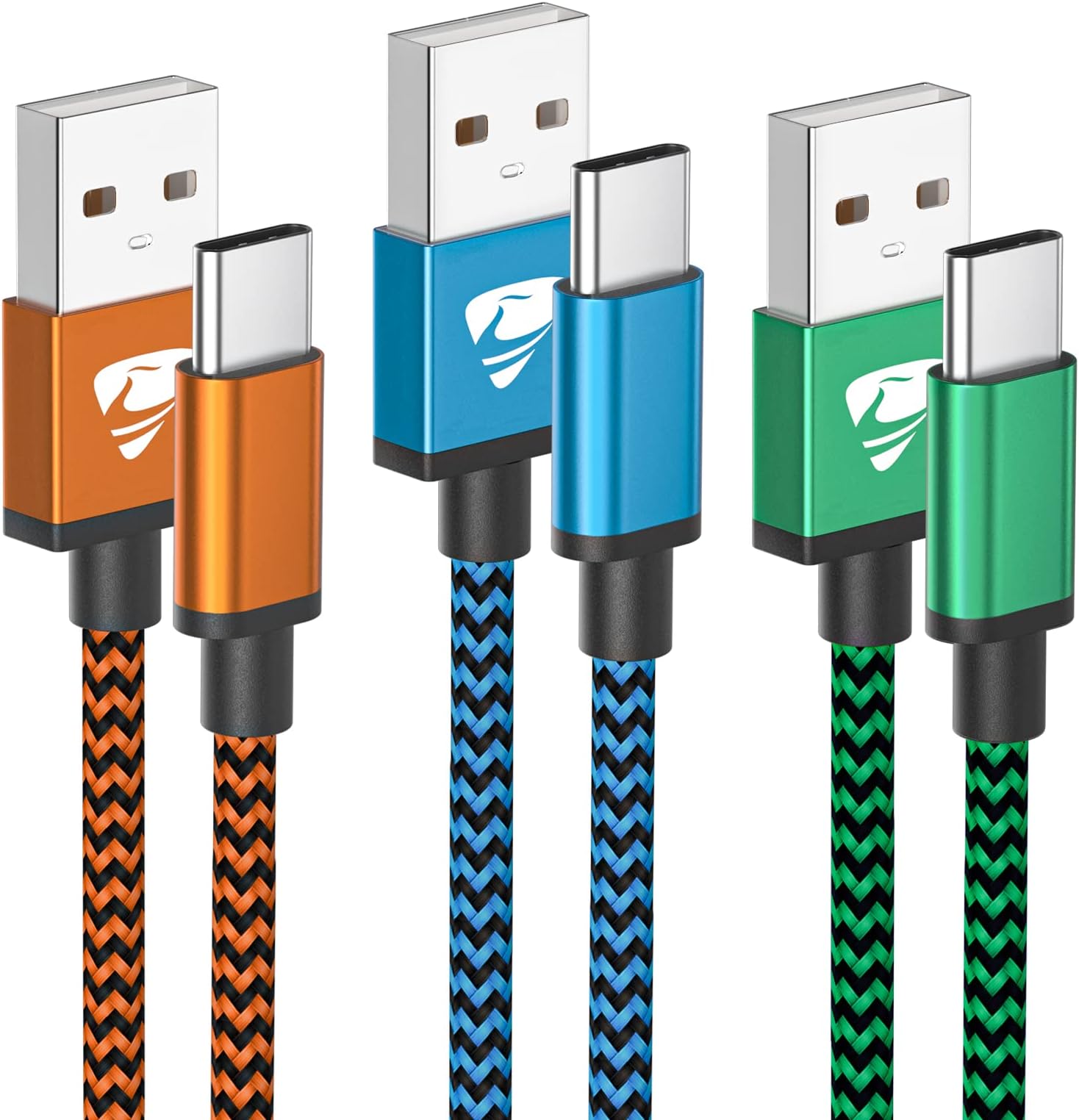 USB C Cable 2M 3Pack Fast Type C Charger Aioneus Charging Lead for Samsung Galaxy S9 A20e A40 A41 A50 A51 A71 A70 A30s A21s A10 A9 S8 S10 S20, Huawei P30 P20 Pro, Sony Xperia, Nokia, Google Pixel, LG