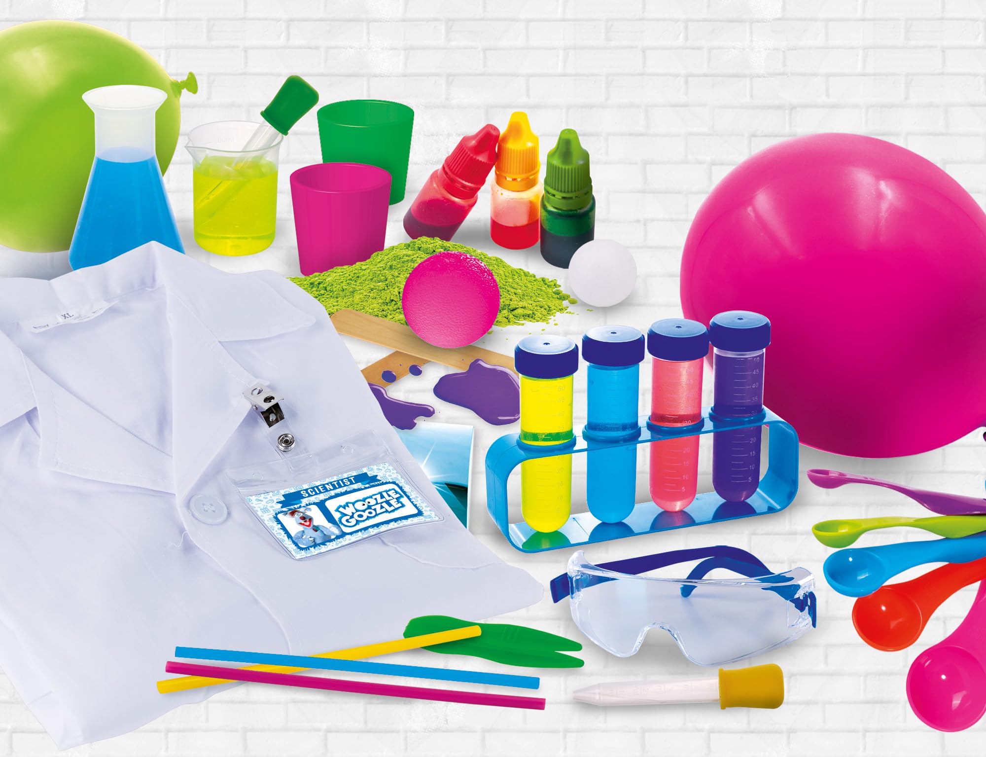 Lisciani – Woozle Goozle – Soy una pequeña científica – Soy un pequeño Kit de construcción científica – Experimentos – Blouse du Scientifique – para niños a Partir de 5 años