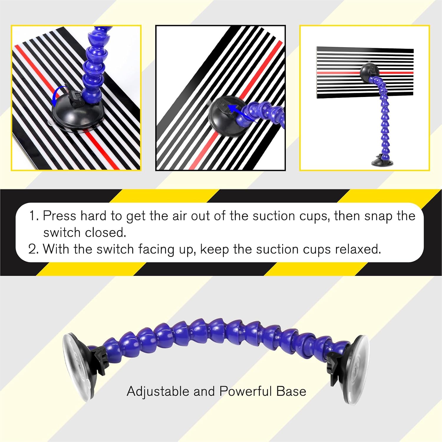 WHDZ LED Double Panel Strip Line Board Paintless Dent Repair Tools Dent Reflective Board USB lamp Board with Adjustable Holder