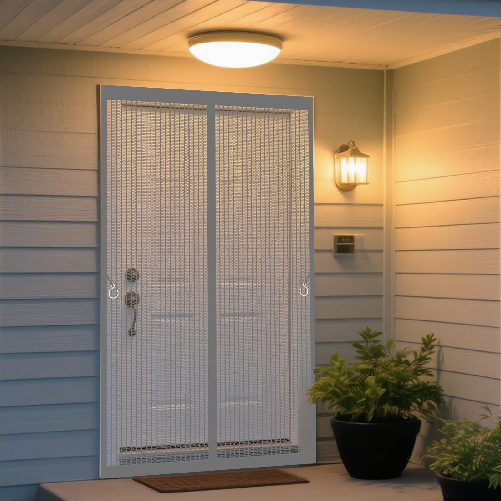 Moustiquaire porte magnétique 110 x 227 cm pour savourer l'été sur le balcon