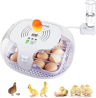 Incubators for Hatching Eggs,Safego 16-35 Eggs Incubator with Automatic Turner, Temperature Control and LED Candler, Small Poultry Incubator for Hatching Chicken Quail Duck Bird Eggs