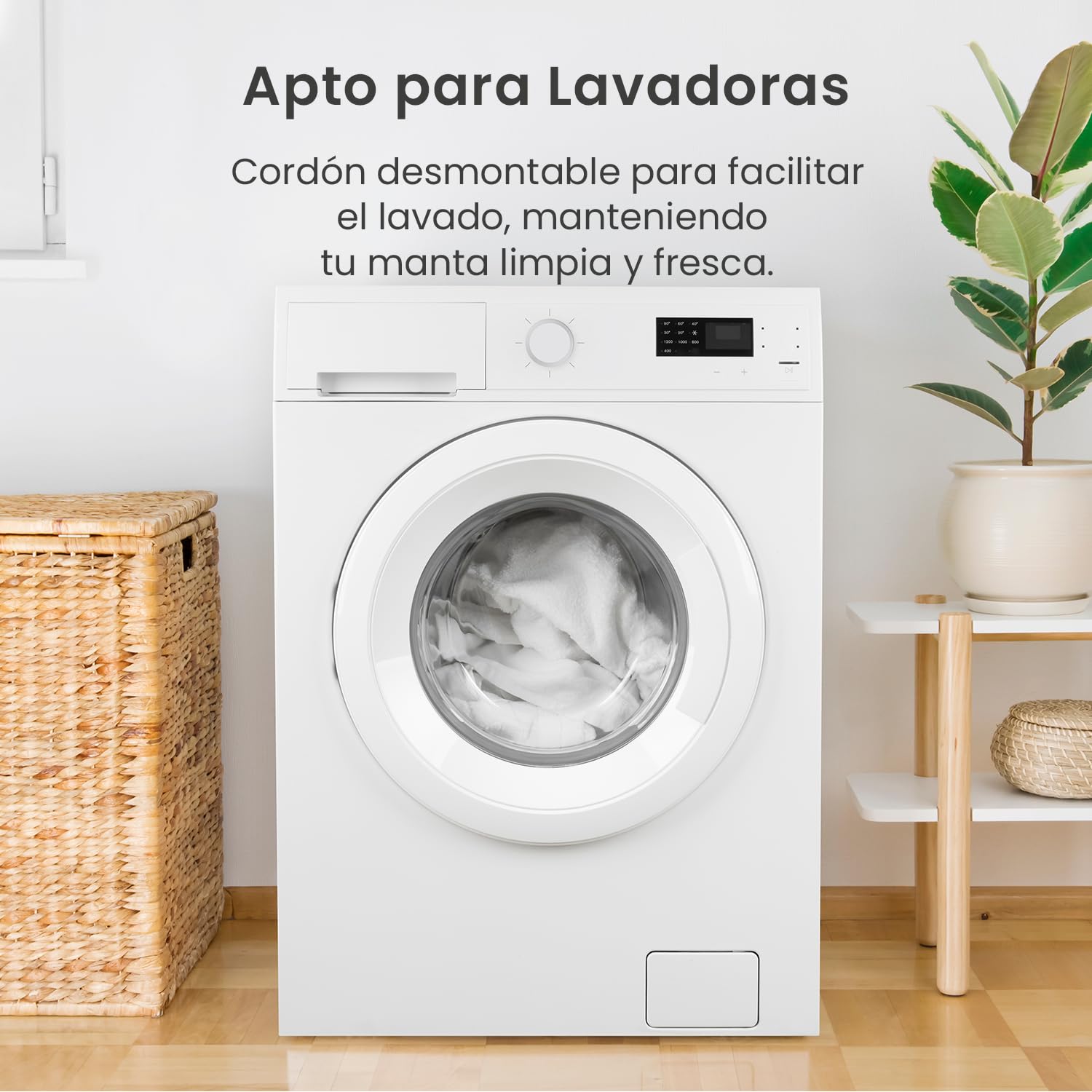 Cosi Home Calientacamas Eléctrico Premium de 150 x 80 cm. Calienta Colchones y Camillas con 3 Niveles de Calor, Sistema de Seguridad y Protección contra Sobrecalentamiento. Apto para Lavadora