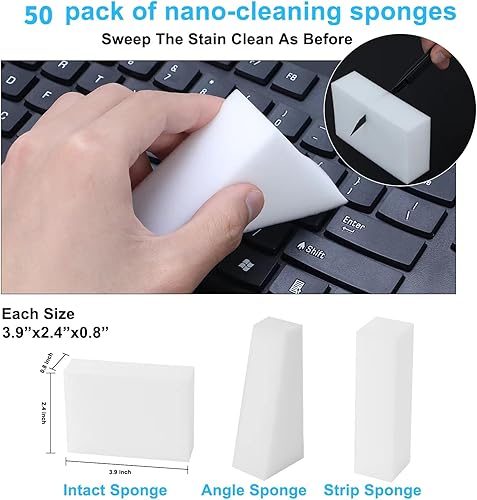 Miniatura 6 de Esponja mágica de densidad 2X, esponja multifuncional para limpieza del hogar para muebles, esponjas de limpieza de melamina extra gruesas y