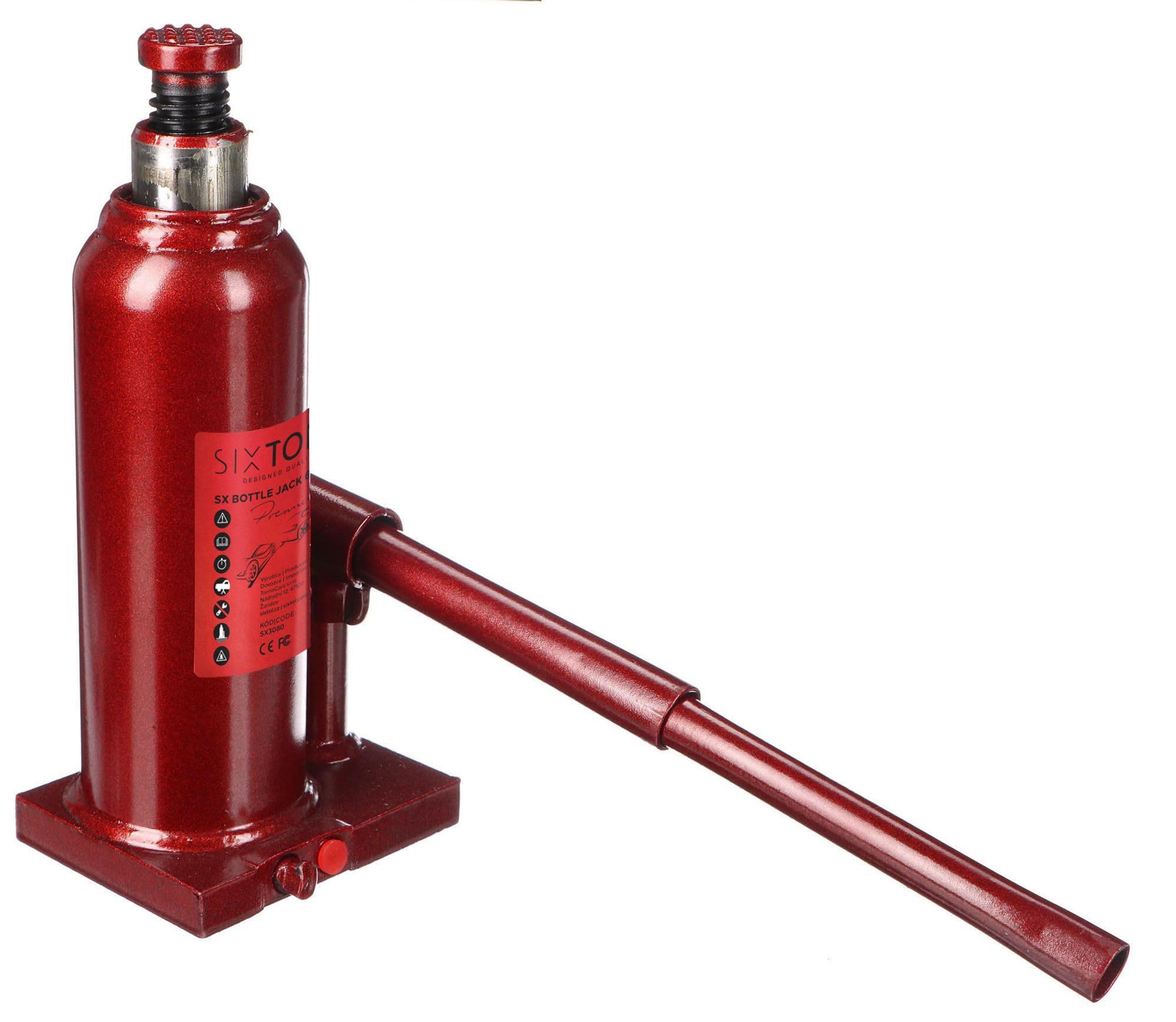 Gato hidráulico tipo botella 6T SX Premium 21,5–43,5 cm construcción soldada