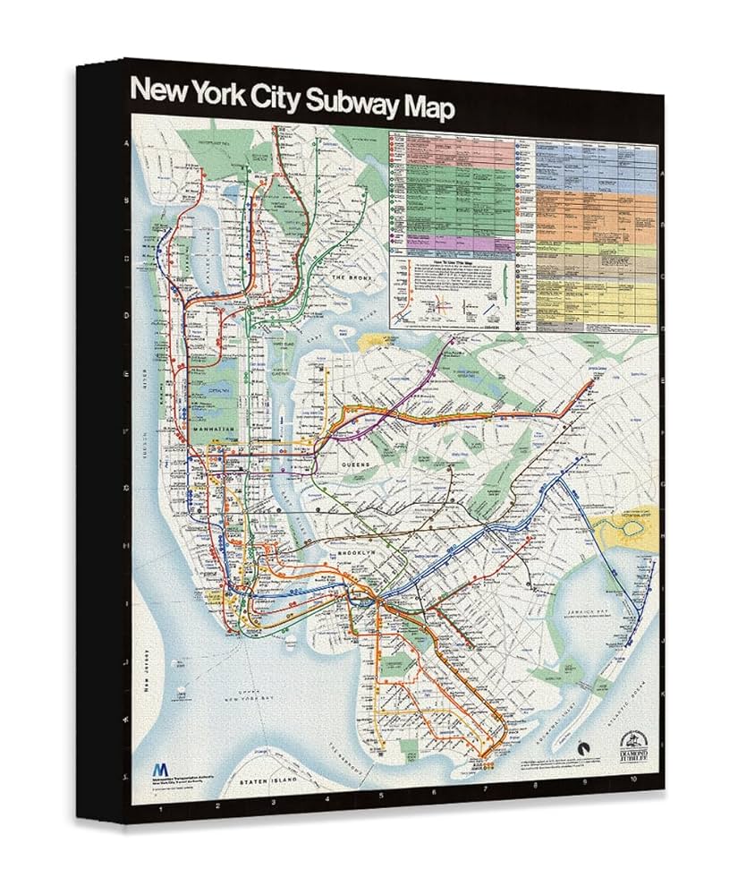 Amazon.com: New York City Subway Map 1979-18x24 Stretched