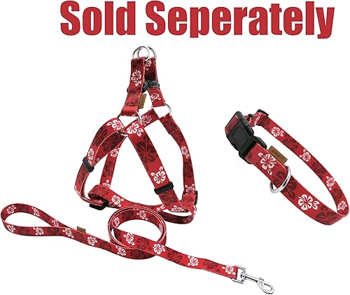 Miniatura 5 de Aiminto Collar de perro, bonito patrón floral, collar suave y ajustable con hebilla de liberación rápida (XS (cuello 9-13 pulgadas, ancho 38