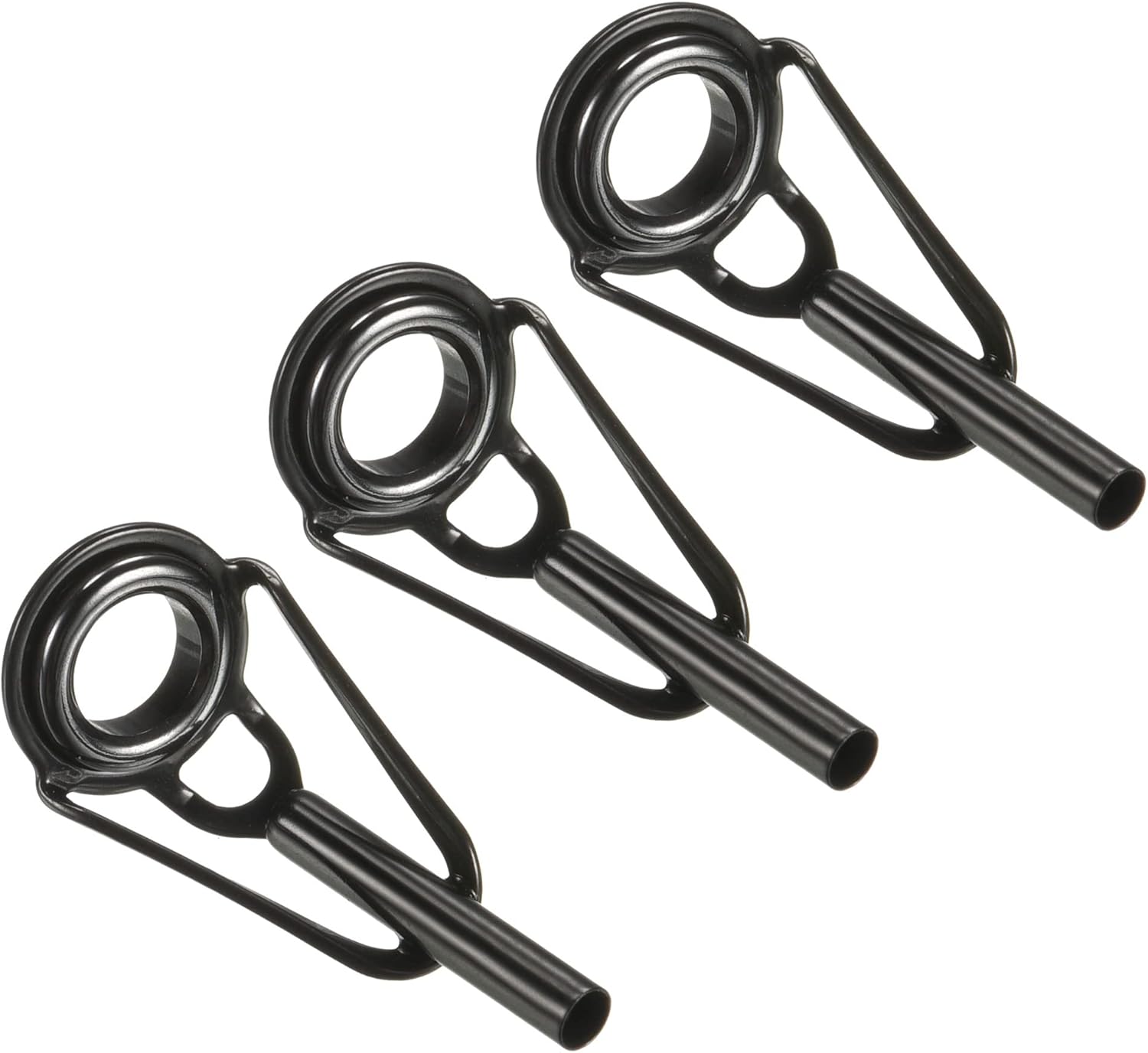 PATIKIL Tube Dia Fishing Rod Tips Repair Kit, Stainless Steel Black Guide Ring for Fishing