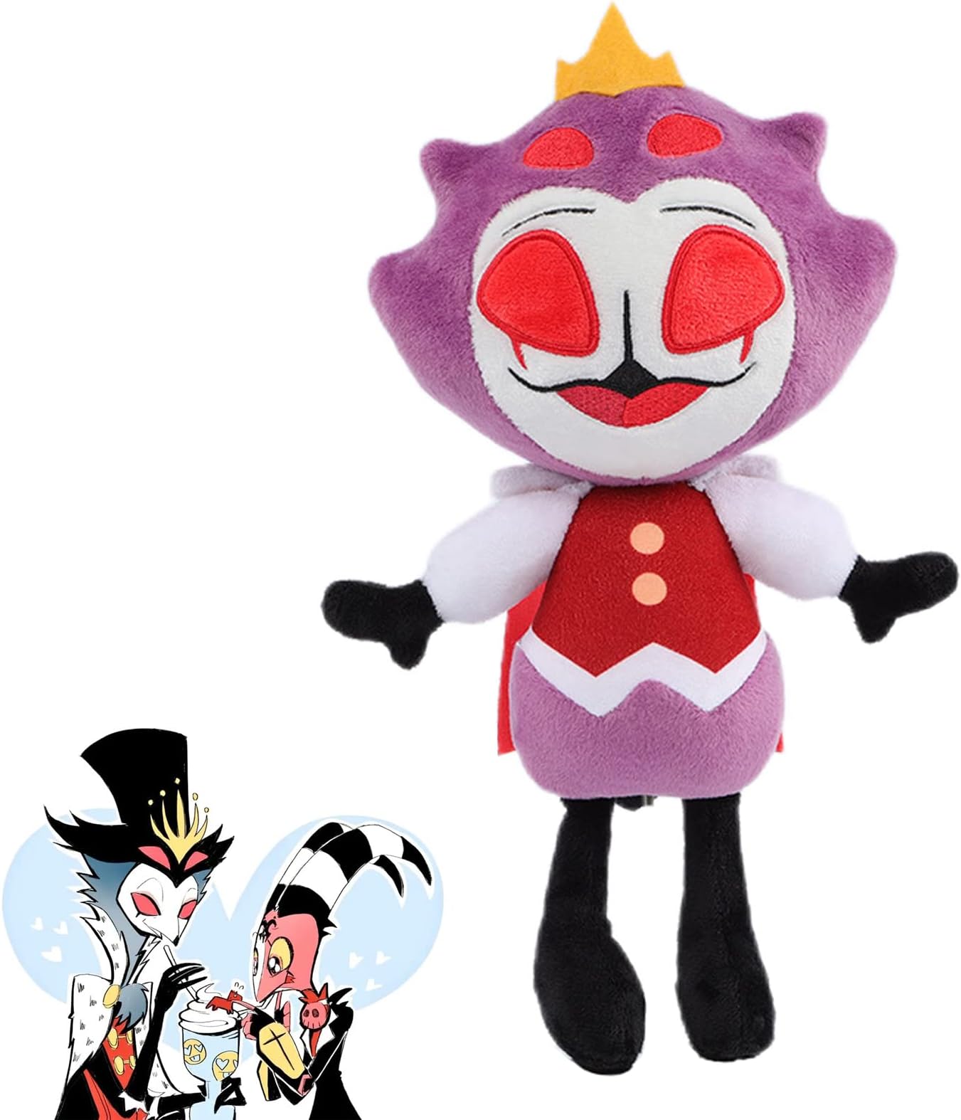 Lyoveu Helluva Boss Plush, Helluva Boss Figure Plush Toy, helluva Boss Stolas Plush, Helluva Boss Plush Devil Doll,Helluva Boss Soft Stuffed Fluffy Doll, for Cosplay and Game Fan Collection