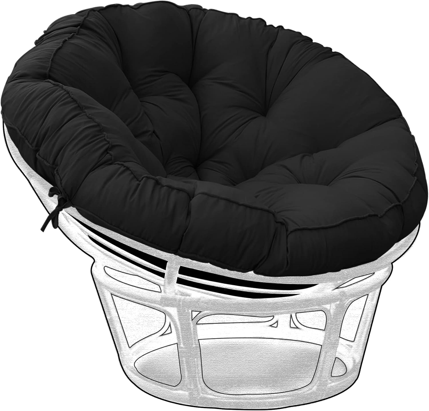 Qaworci 52 in Papasan Chair Cushion Only, Thickened Papasan