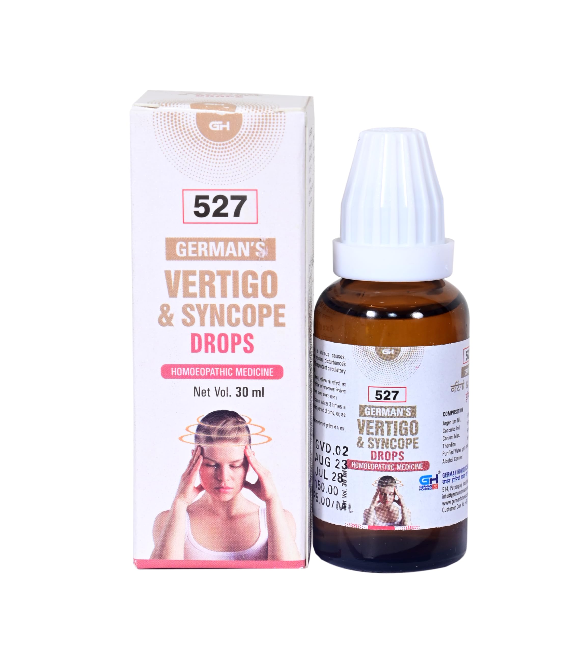 German Homoeo Vertigo Drops 527 | 30ml (B0CNH4N75X) Amazon Price History, Amazon Price Tracker
