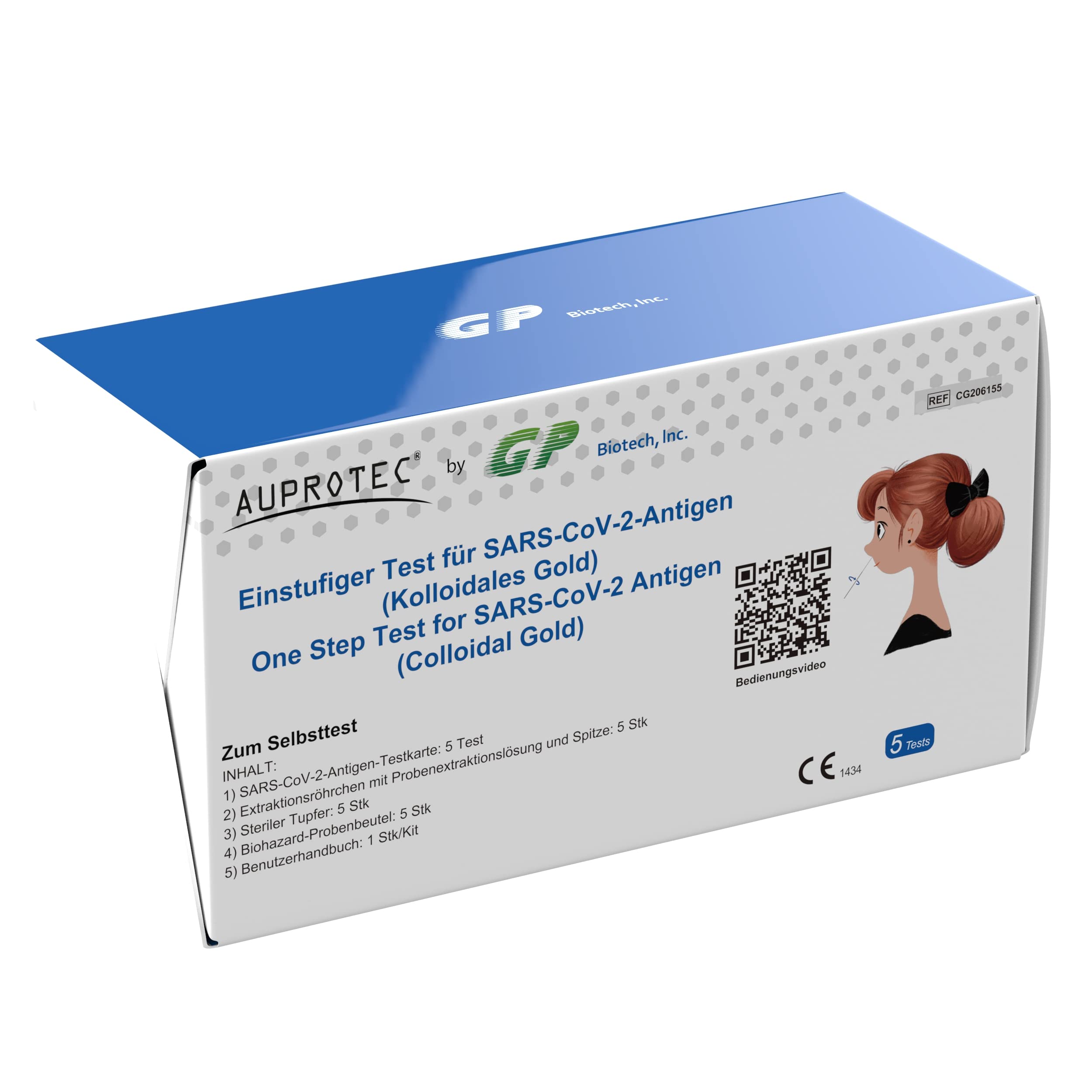 AUPROTEC 10x Corona Schnelltest für zuhause EU CE 1434 zertifiziert Laientest zur Selbstanwendung