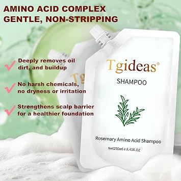 Tgideas Organic Rosemary Hair Growth Shampoo & Rosemary Amino Acid Shampoo