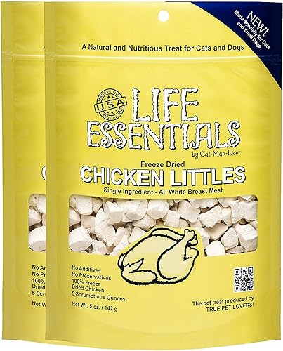 Miniatura 9 de LIFE ESSENTIALS BY CAT-MAN-DOO Pollo liofilizado para perros y gatos -5 oz (1)