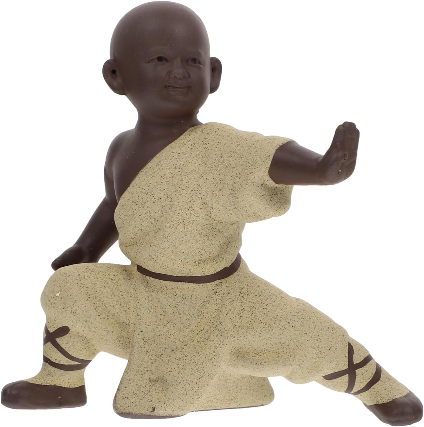 PRETYZOOM Monk-Shaped Decorative Tea PET Ceramic Kung Fu Tea Table Ornament Household Adornment for Home and Office Decoration