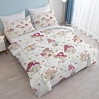 Vista 117 de SOULZZZ Juego de ropa de cama retro hippie tamaño matrimonial, edredón floral de hongos margaritas para niñas y mujeres, edredón negro con 2 fundas