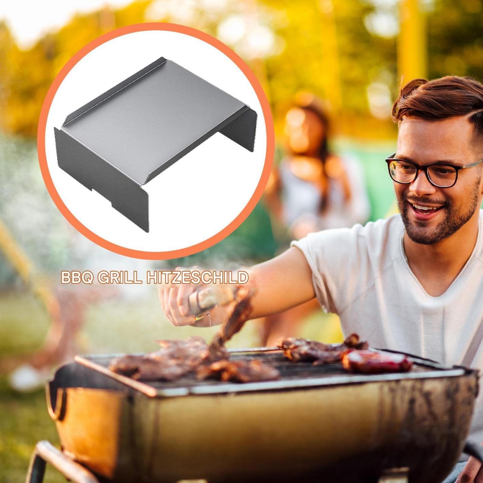 Difusor de defensa de calor de la parrilla Dominio pesado, Difusor de | Incluso el calentamiento de al