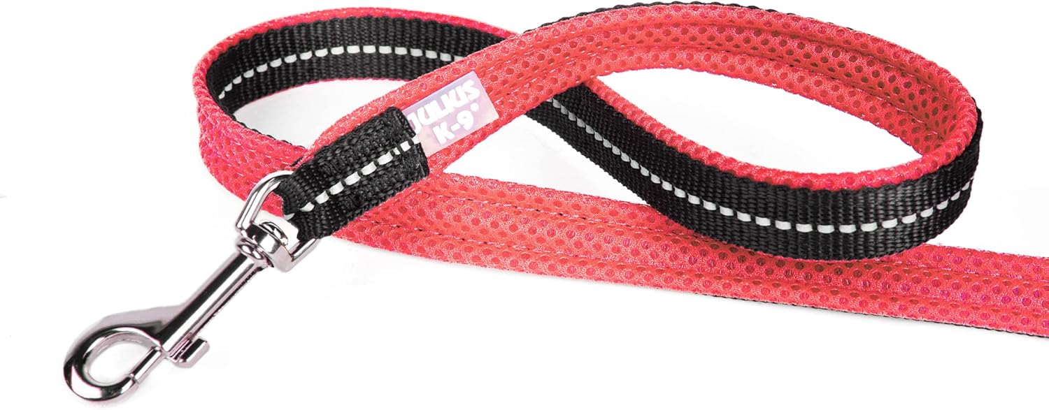 Julius-K9 IDC Powair Leash, Size: 1,2 m with Handle and Small Carabiner, Pink