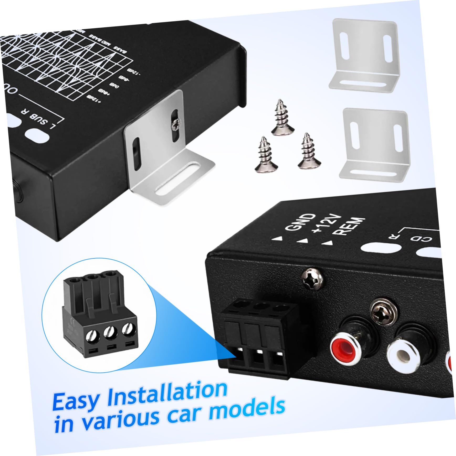 Ecualizador 12v de 7 Bandas para Audio de Coche Negro