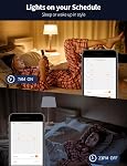 ILC Alexa Light Bulbs, 12W, Smart Light Bulb Compatible with Alexa Required Echo Device, 2700K-6000K Warm White to Daylight Turnable, A19 E26 No Hub Required (6 Packs)