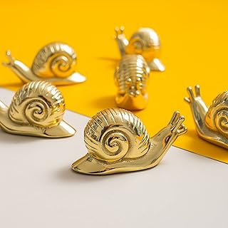 MFYS Snails Drawer Knob Gold Cute Dresser Knob Pulls Lovely Cabinet Pulls Handles Furniture Hardware (1, Sanils)