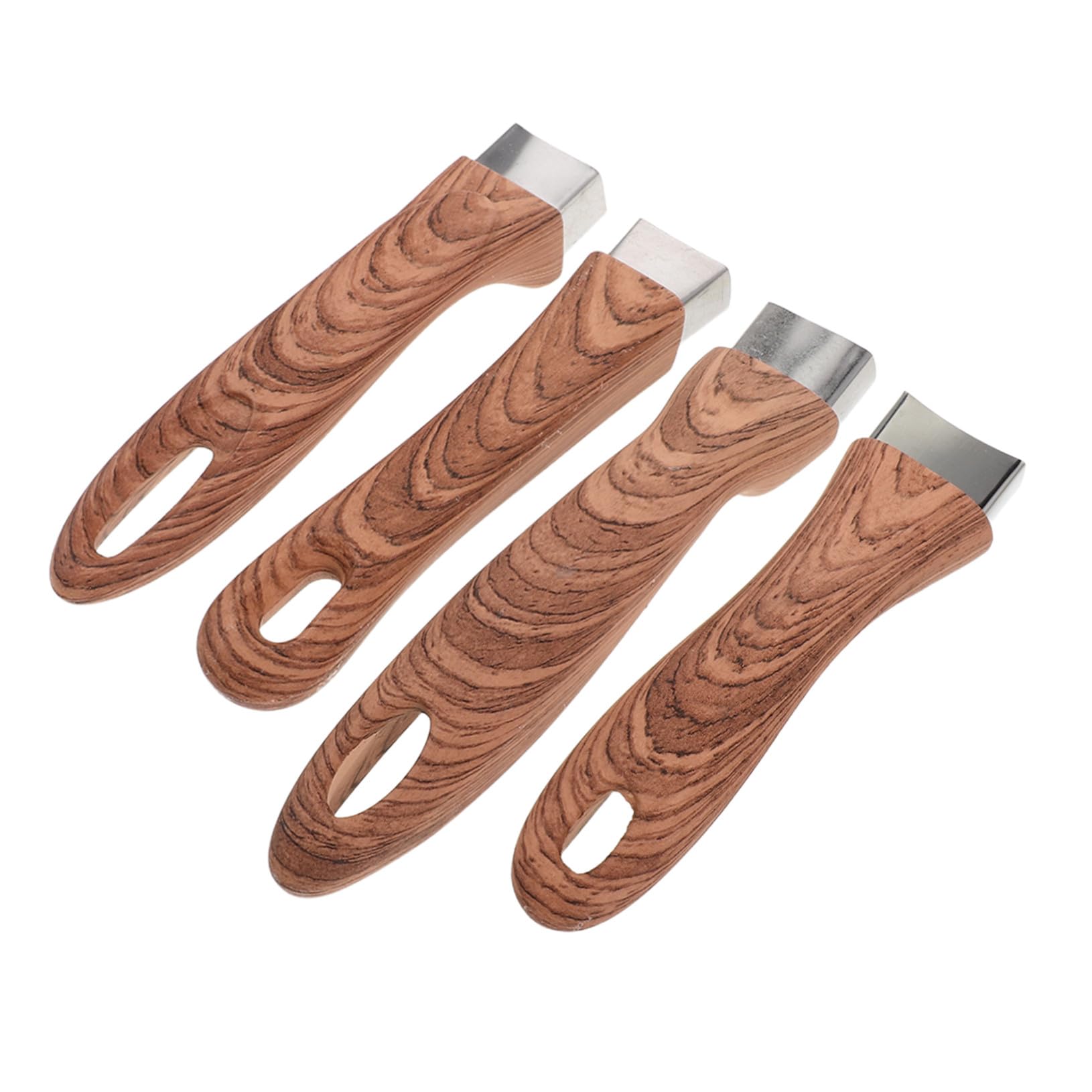 Poignée amovible antiadhésive Mobestech manche de rechange en bois pour casseroles polyvalentes