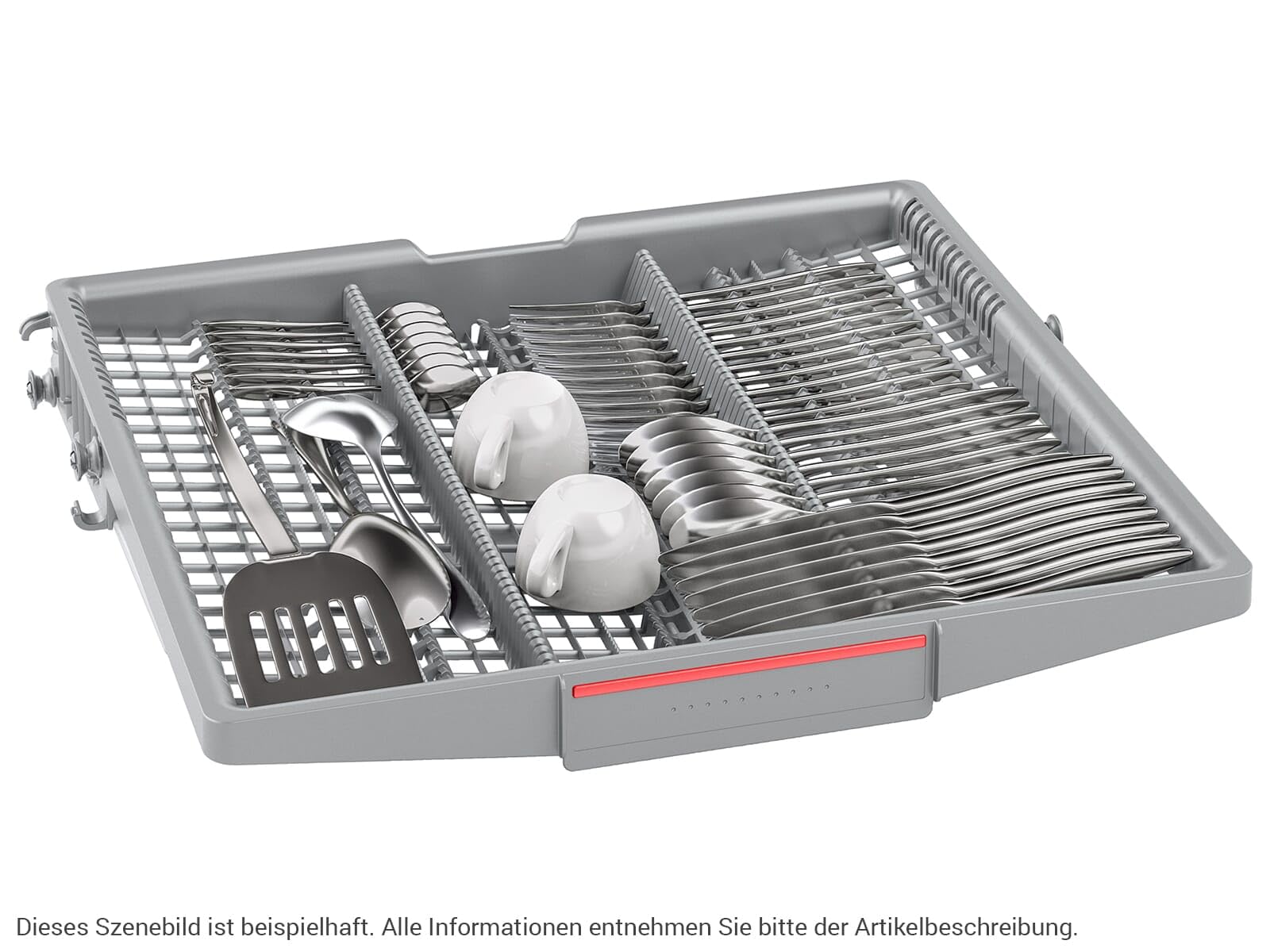 Bosch SBD6ECX00E Serie 6, Vollintegrierter XXL-Geschirrspüler, 60 cm, Besteckschublade, Made in Germany, EfficientDry für bessere Trocknungsleistung durch automatische Türöffnung