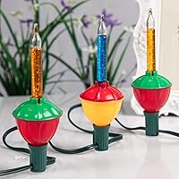 Vista 6 de Brightown - Tira de luces de burbujas navideñas – 9 luces de burbujas tradicionales multicolor con certificación UL para iluminación
