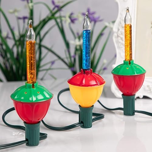 Miniatura 6 de Brightown - Tira de luces de burbujas navideñas – 9 luces de burbujas tradicionales multicolor con certificación UL para iluminación