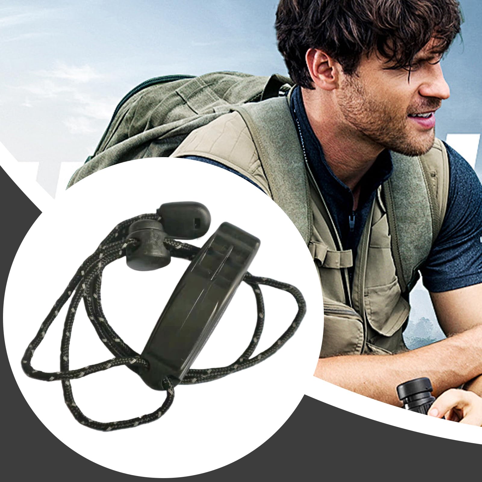 Silbato de Seguridad Marina, Silbato de Seguridad al Aire Libre | Silbato de Alto Decibel para Entrenadores,Equipo de Campamento Reutilizable, Accesorios de Kayak para la preparación para