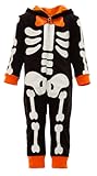 Animals Dinosaur Skeleton Baby Fleece Zip Up Cosplay Fur Coverall Newborn to Toddler