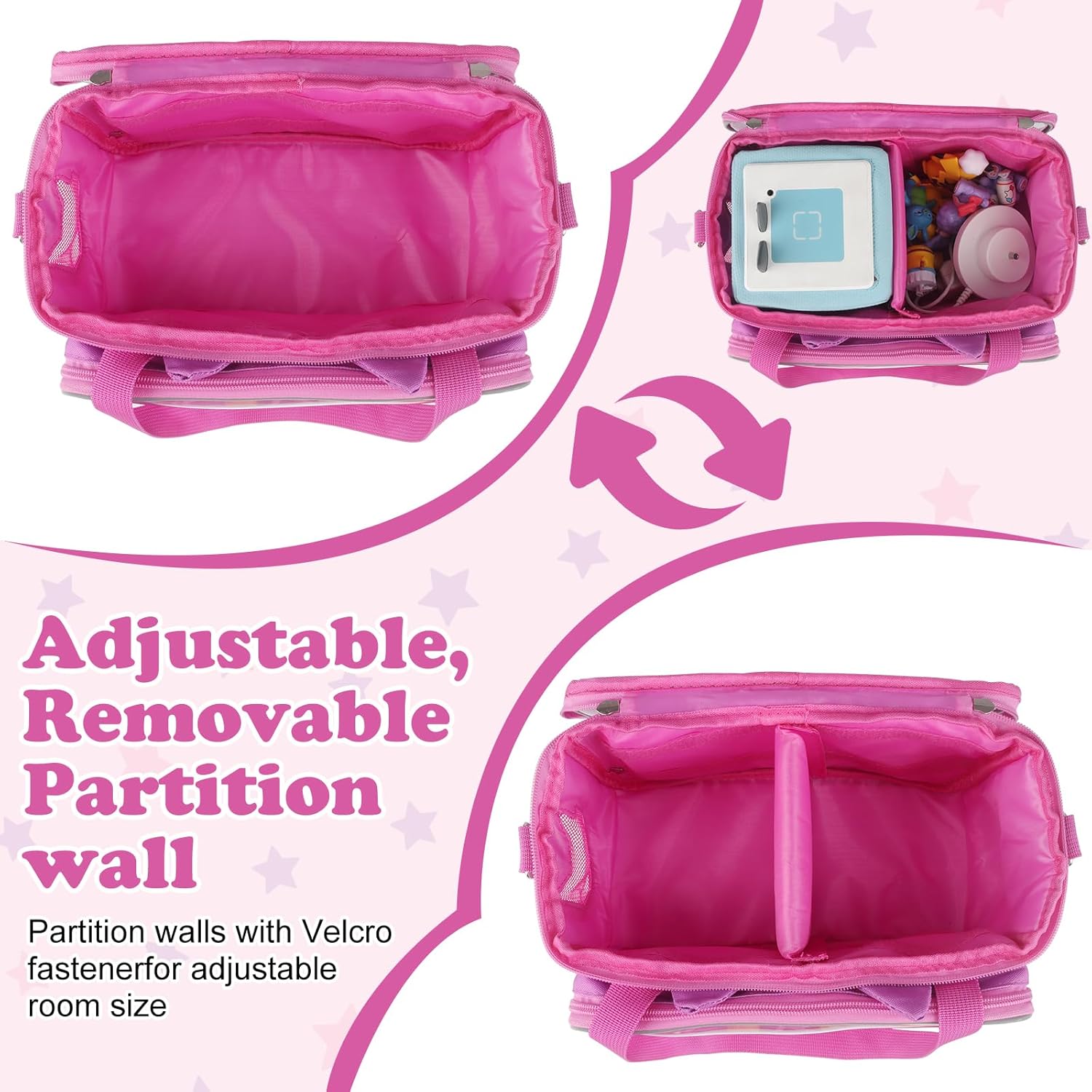 Carrying Case for Tonies, Tonie box, Tonies Figures,Tonie Characters - Transparent Storage Bag Case with Charger Access, Music Holes, Portable for Travel Organizer - Image 3