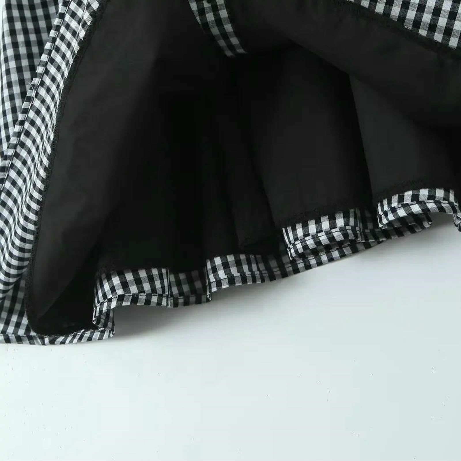 Sukienka damska letnia z przodu Button Plaid Sling Mini Cienkie Plastry V Neck Szyjka Lobility Sukienka w kształcie litery A Folmes Bawełniana sukienka-Czerwona-m