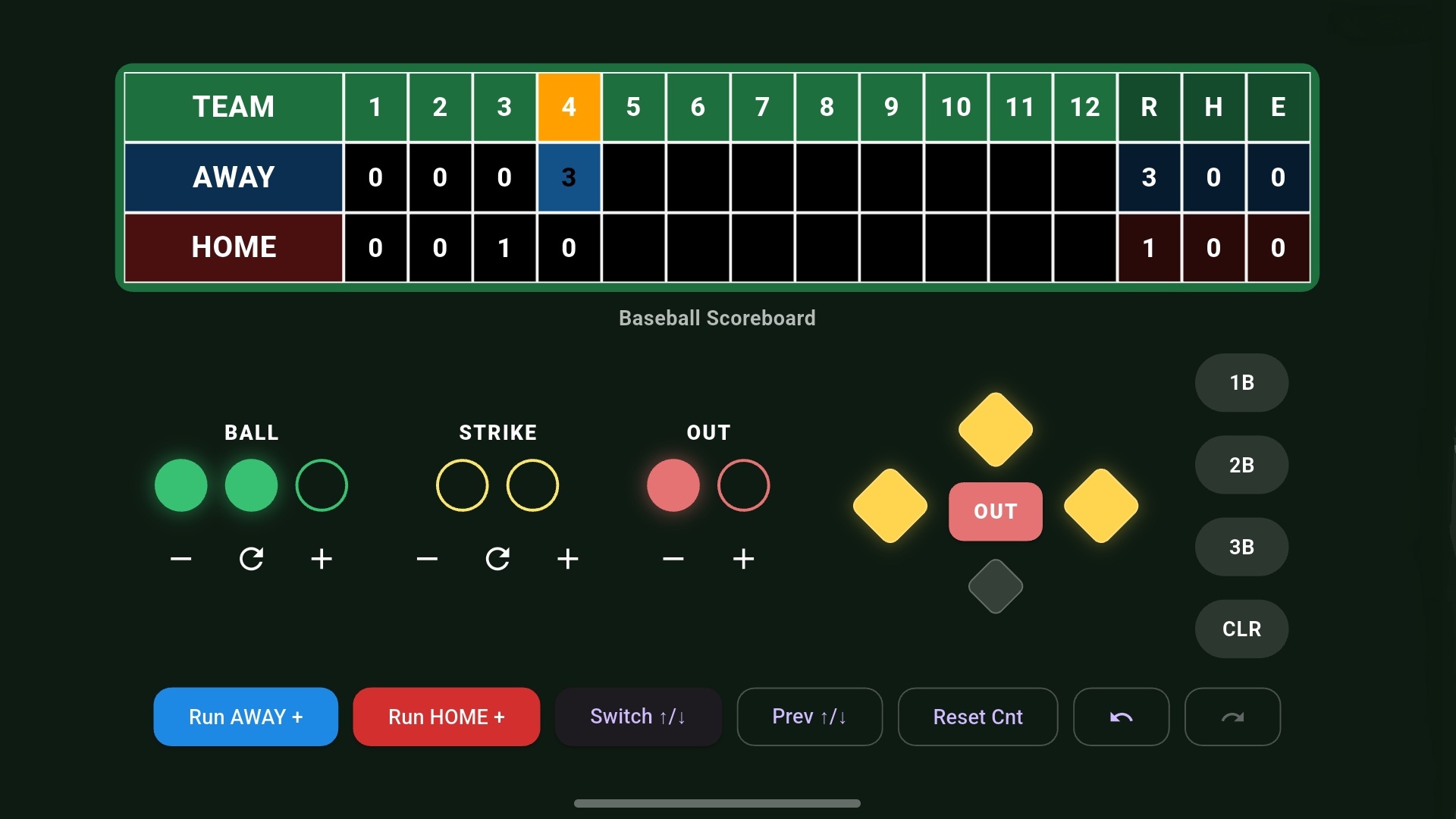 Ballscore Scoreboard Baseball - App on Amazon Appstore