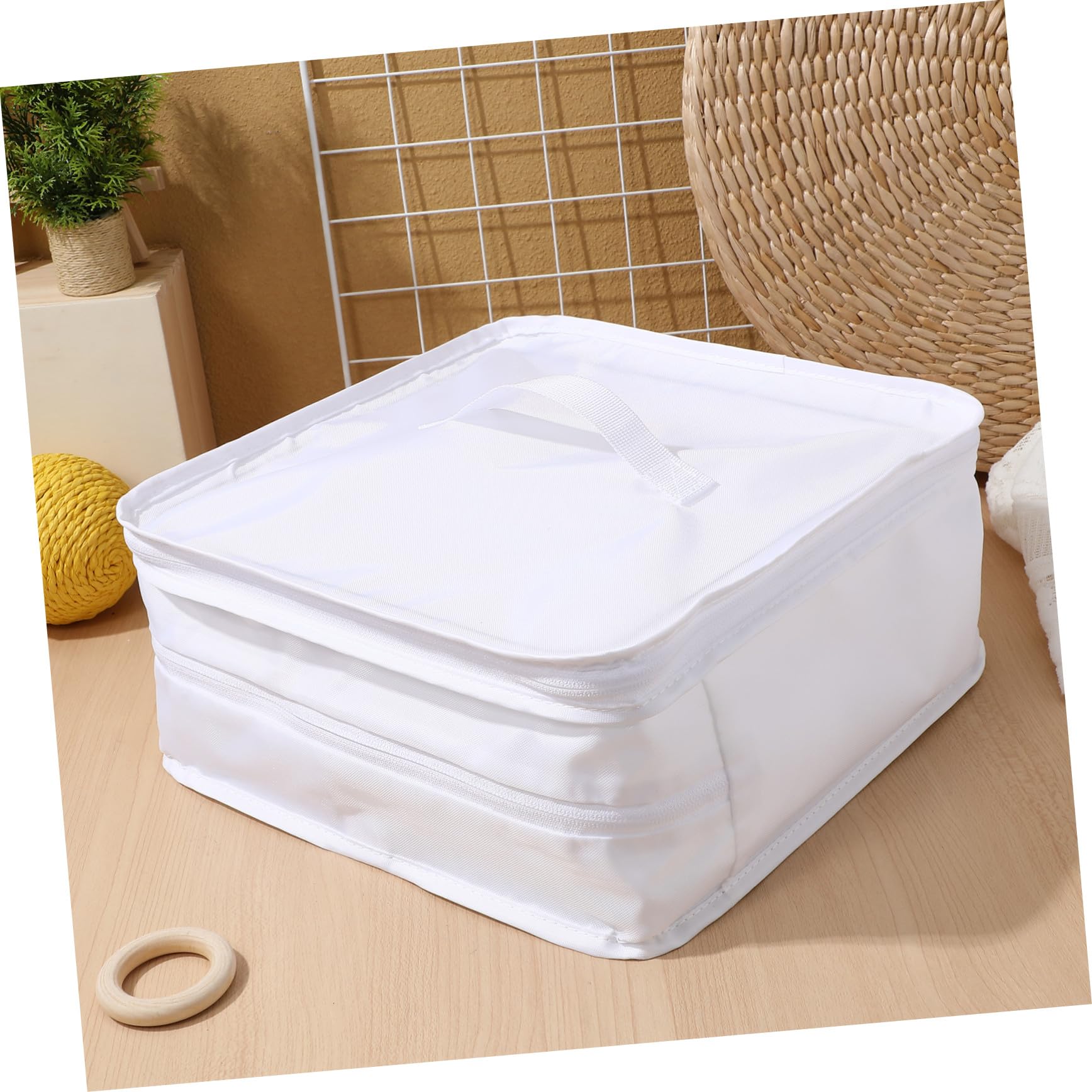 Alipis Organizer da Viaggio Sospeso Strati Borsa Bianca per e Accessori Compatta e Portatile per Valigie e Armadi