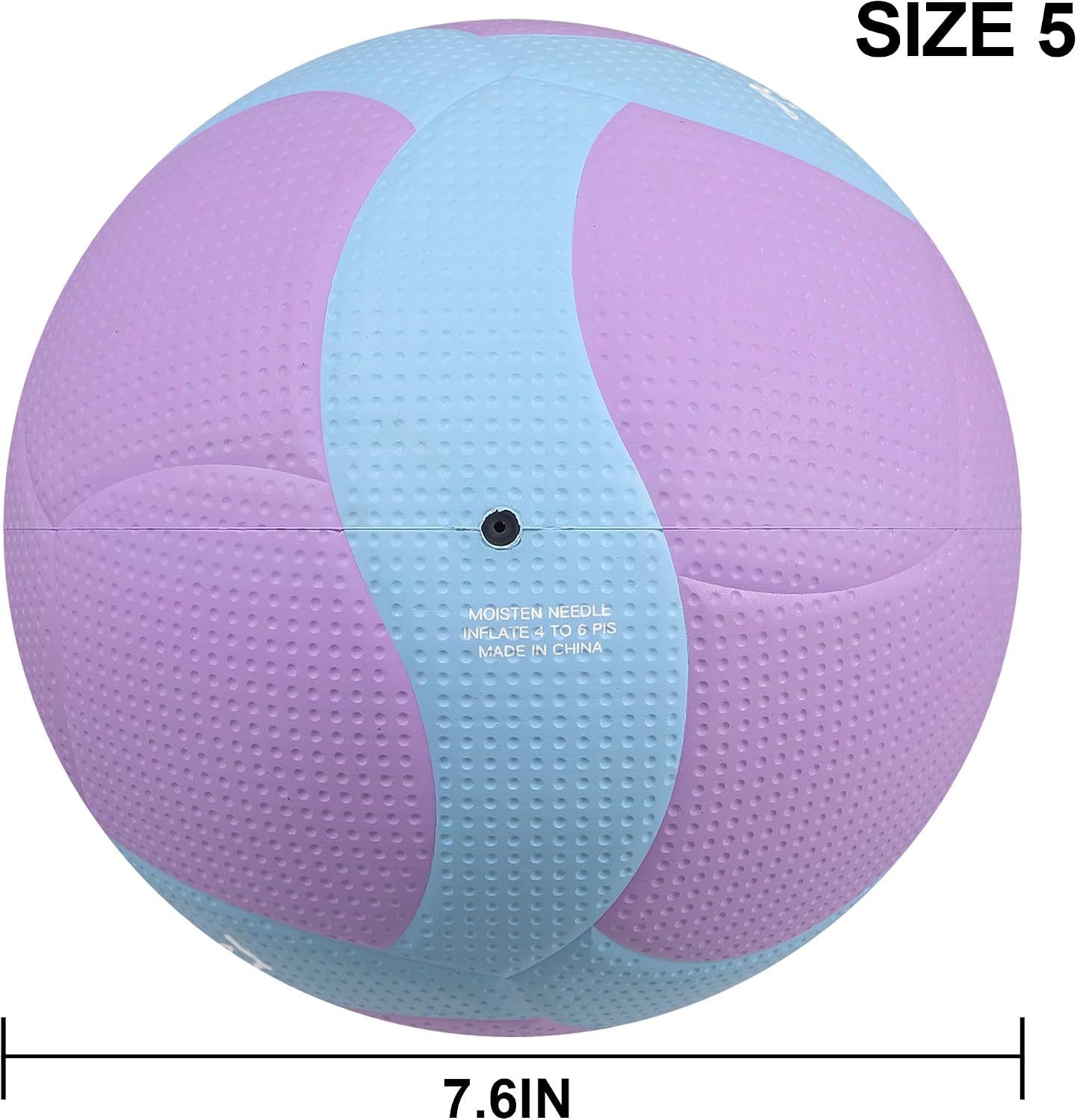 Rubber Volleyball Size 5 - Official Standard Durable Training Ball for Beginner Youth & Adult Outdoor Indoor Beach Pool Water Play