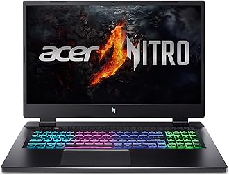 Acer Nitro 17 Gaming Laptop | Intel Core i7-14650HX | NVIDIA GeForce RTX 4060 Laptop GPU | 165Hz G-SYNC FHD IPS Screen | 16GB DDR5 | 1TB Gen 4 SSD | Killer Wi-Fi 6E |
