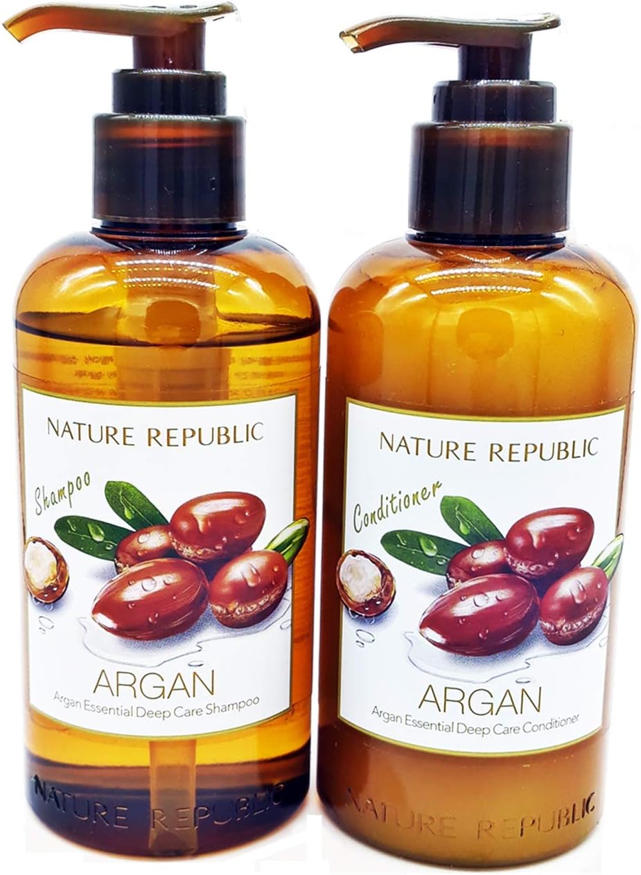 ARGAN Essential Deep Care SHAMPOO and CONDITIONER VALUE SET for Damaged Hair