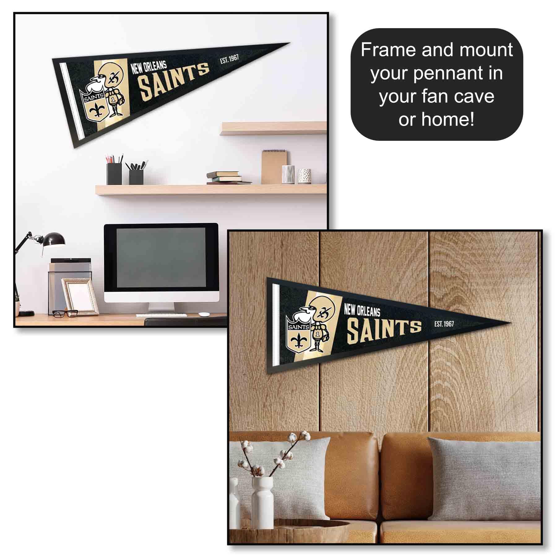 Amazon.com: New Orleans Saints Throwback Vintage Retro Pennant