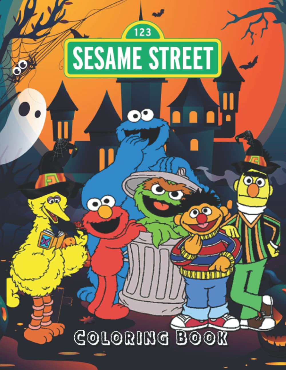 Buy Sesame Street Coloring Book 100 Pages, Colour Sesame Street