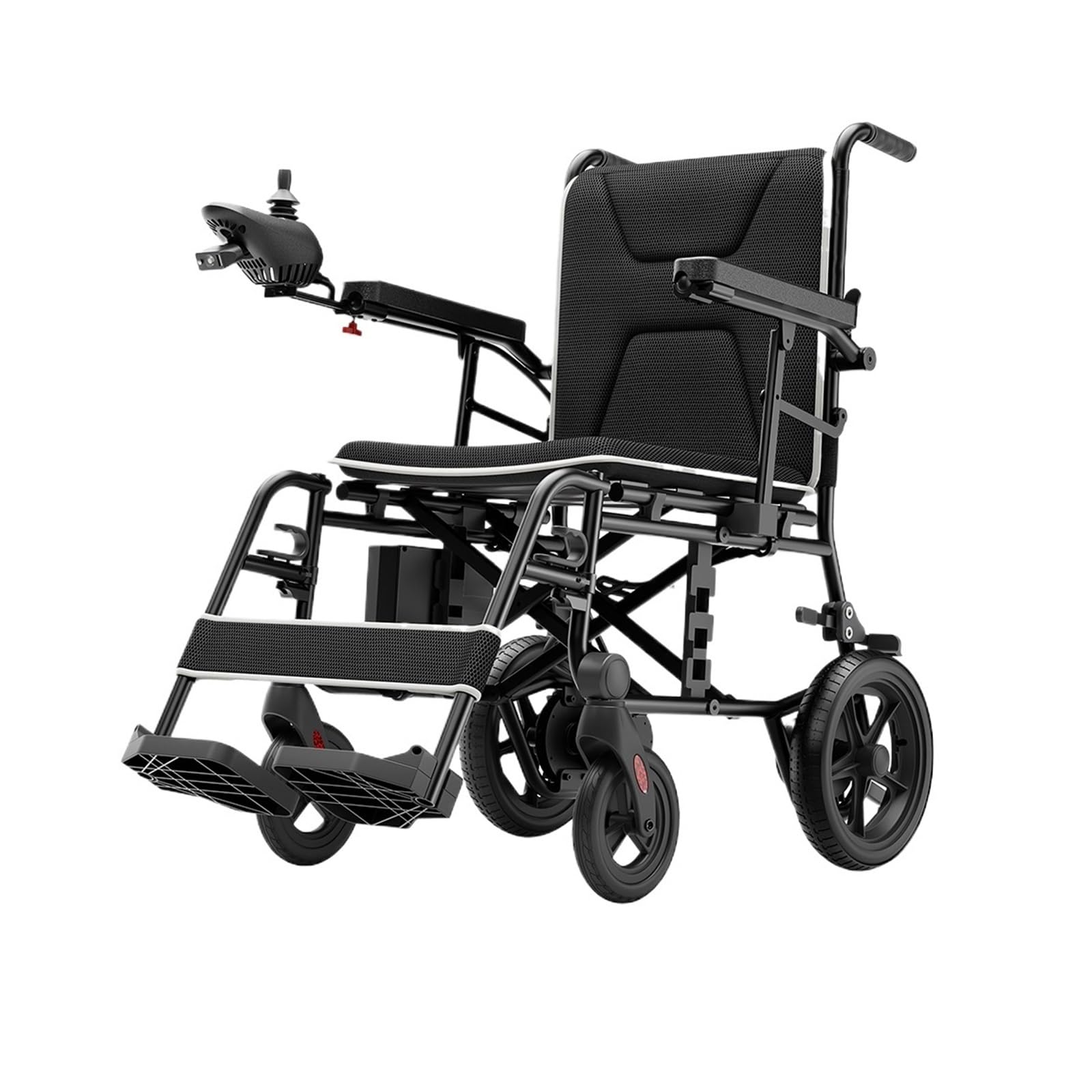 Sedia A Rotelle Elettrica For Adulti Telaio In Lega Di Alluminio Con Capacità 220 Libbre Luce A LED For Scooter For Disabili Portatile For Anziani Mobilità Confortevole Fluida