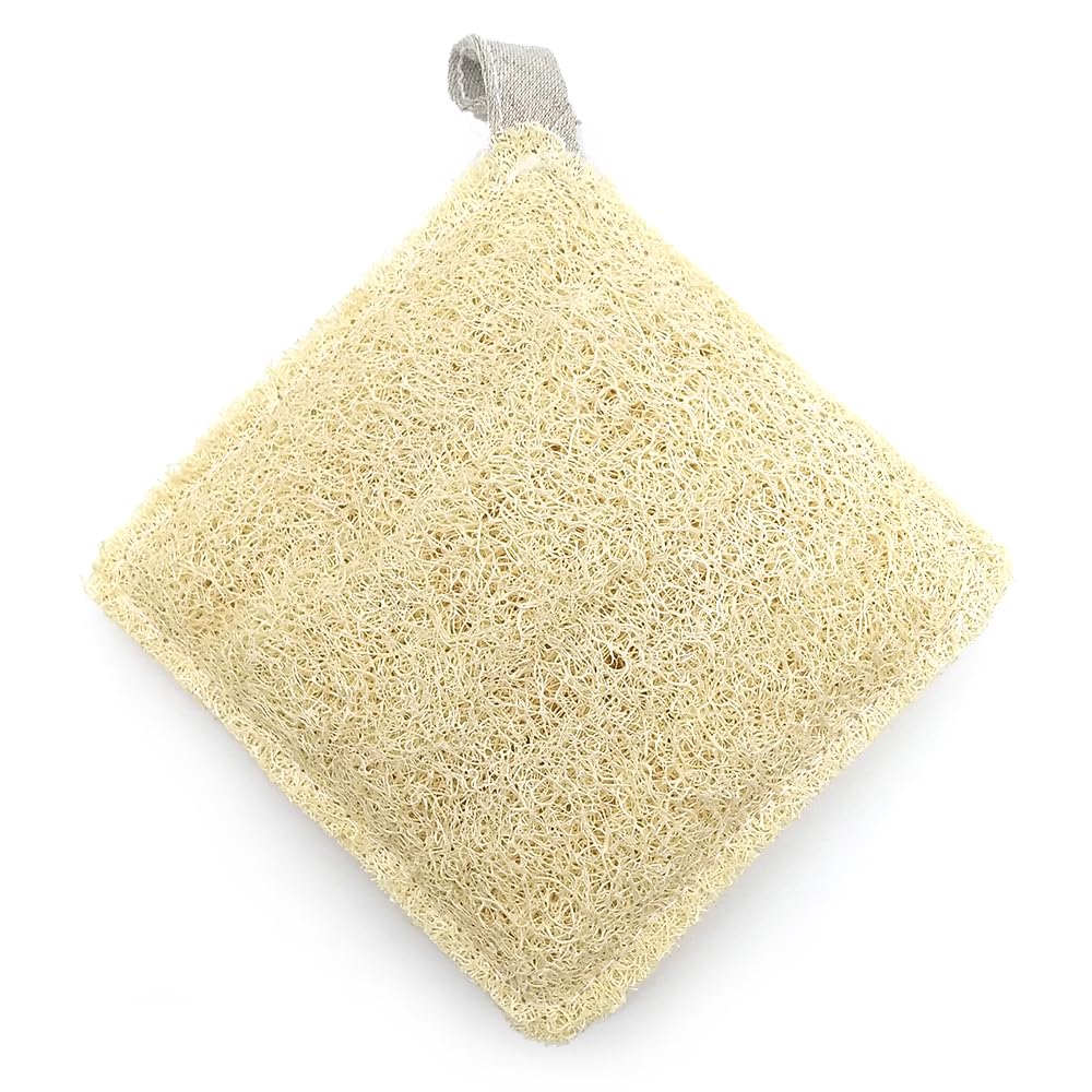 Pack Jabón líquido natural de aceite de oliva + Esponja vegetal - Para todo tipo de piel, sensible, seca - Exfoliación suave - 100% natural y vegetal