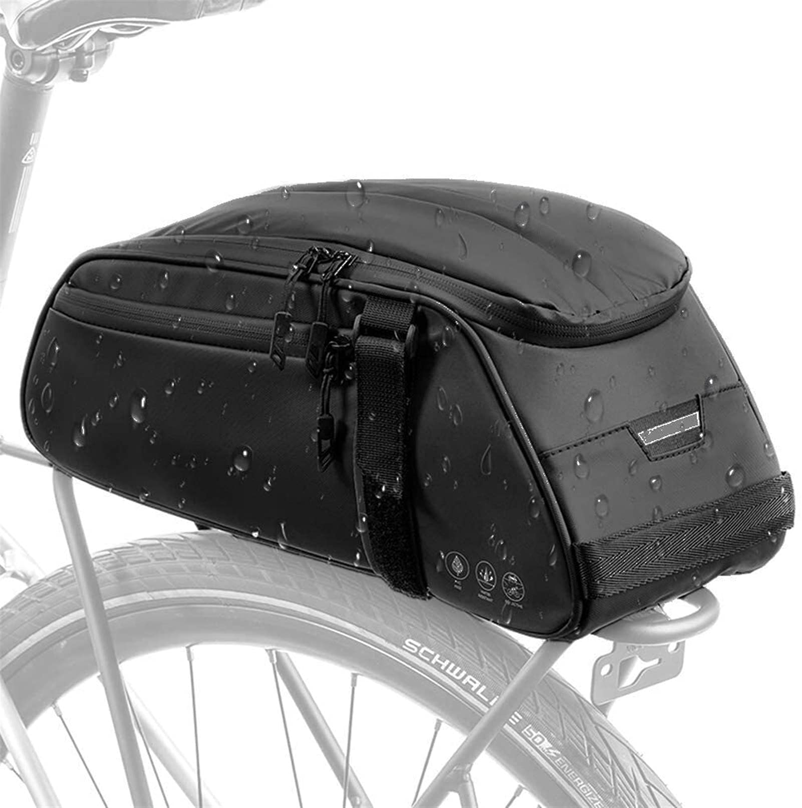Sac de vélo de montagne SSDD étanche et sacoche de rack arrière multifonction | Lot de 2