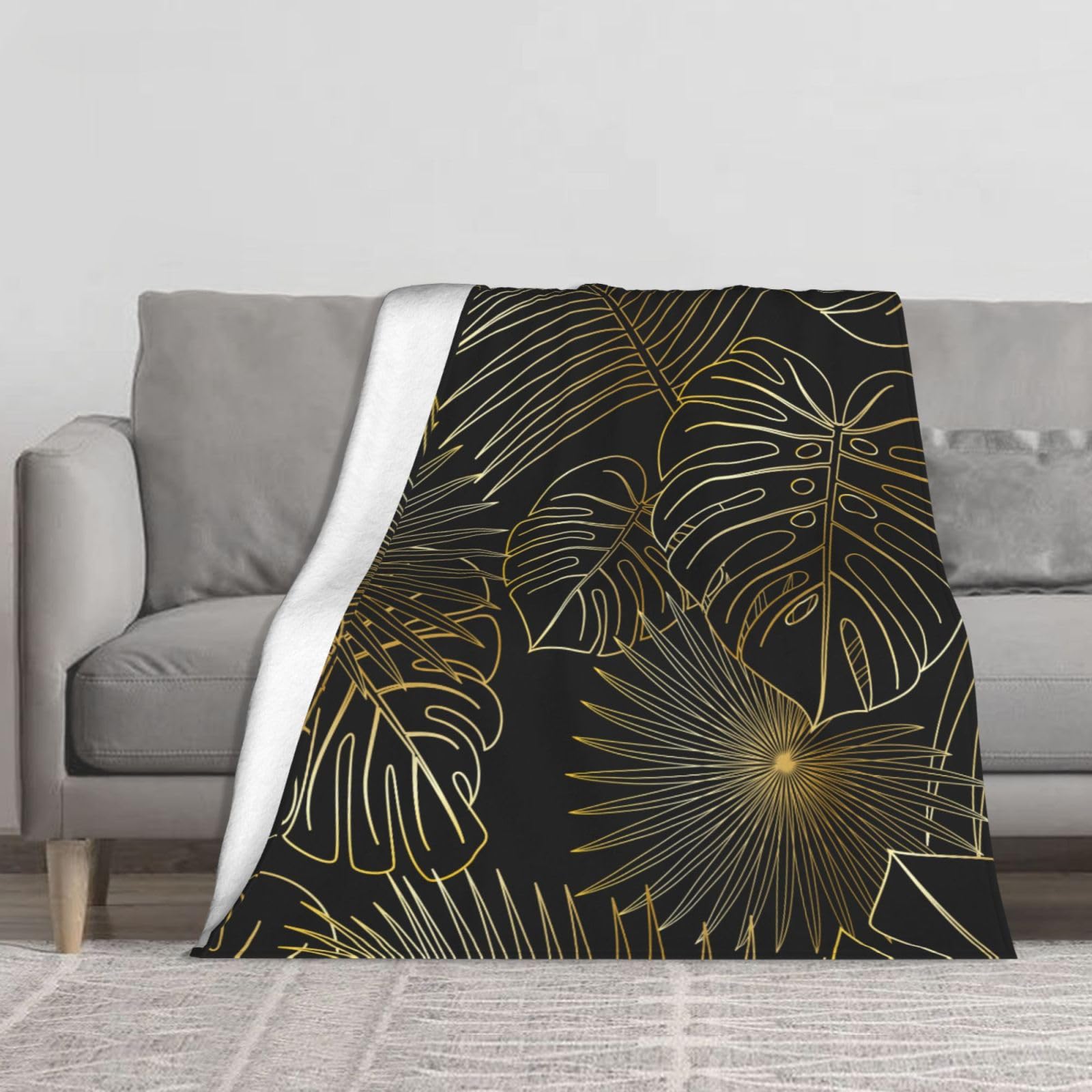 Plaid jungle exotique flanelle pour vos soirées cocooning au salon